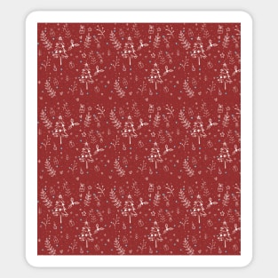 Christmas Theme Pattern Sticker